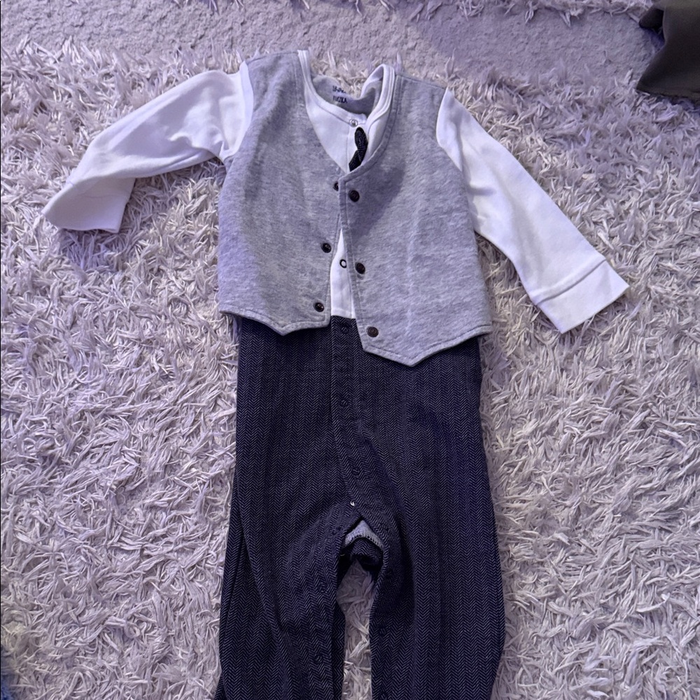Amazon Gray and White Kids One Piece
